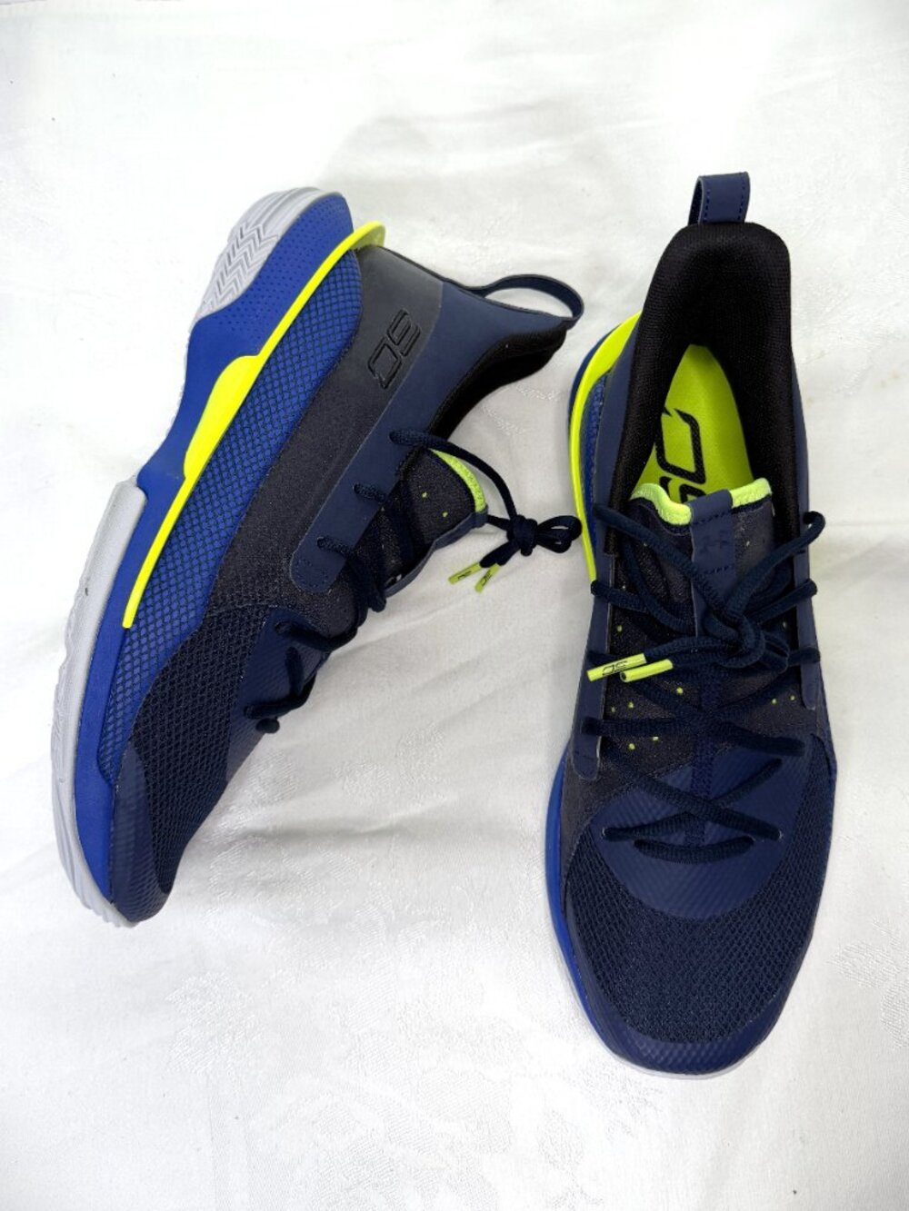 Under Armour Seth Curry 7 Dub Nation Blue BB Shoes 3021258-405 Men's Size 11